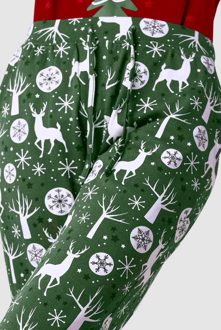 Womens Festive Print Joggers
