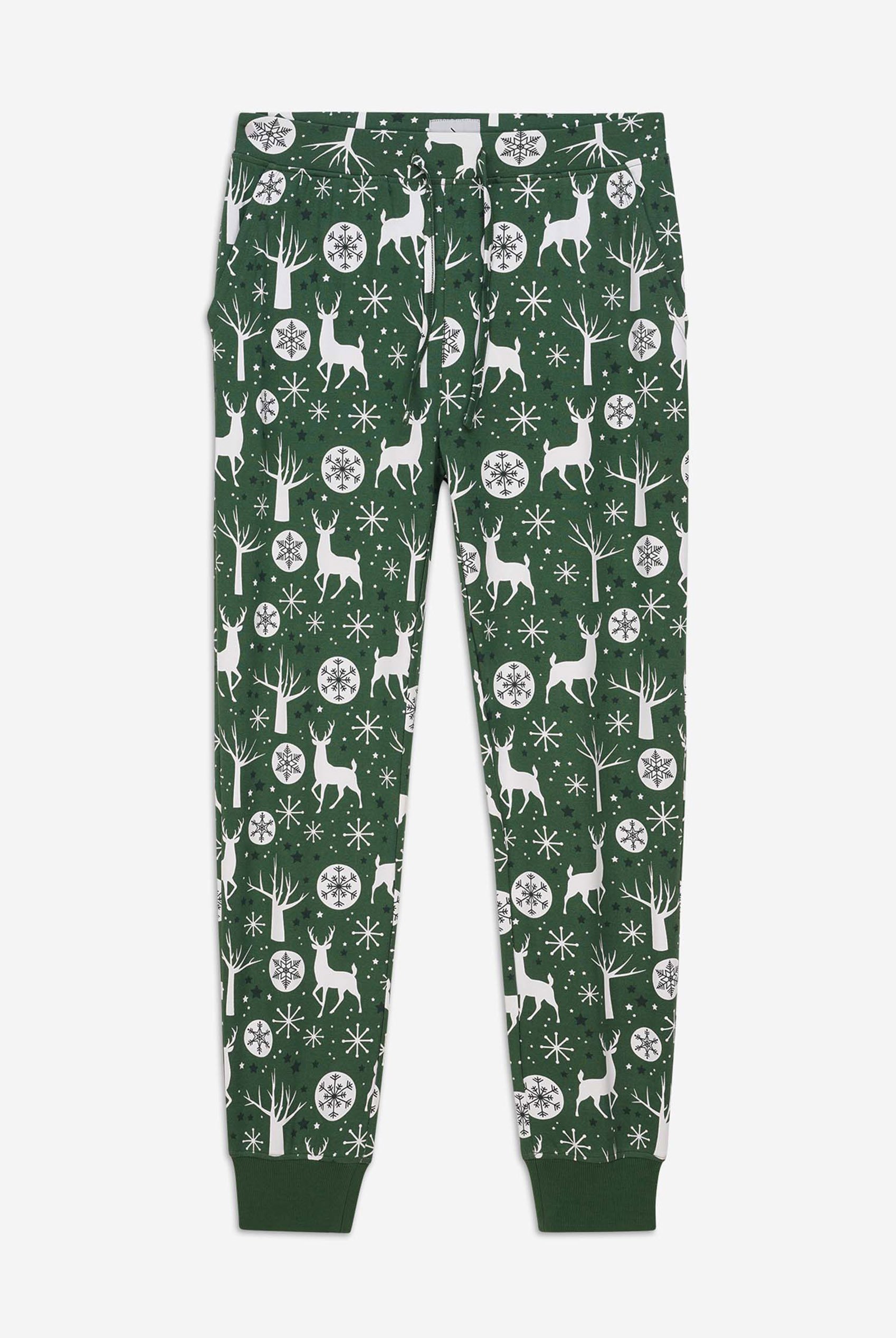 Womens Festive Print Joggers