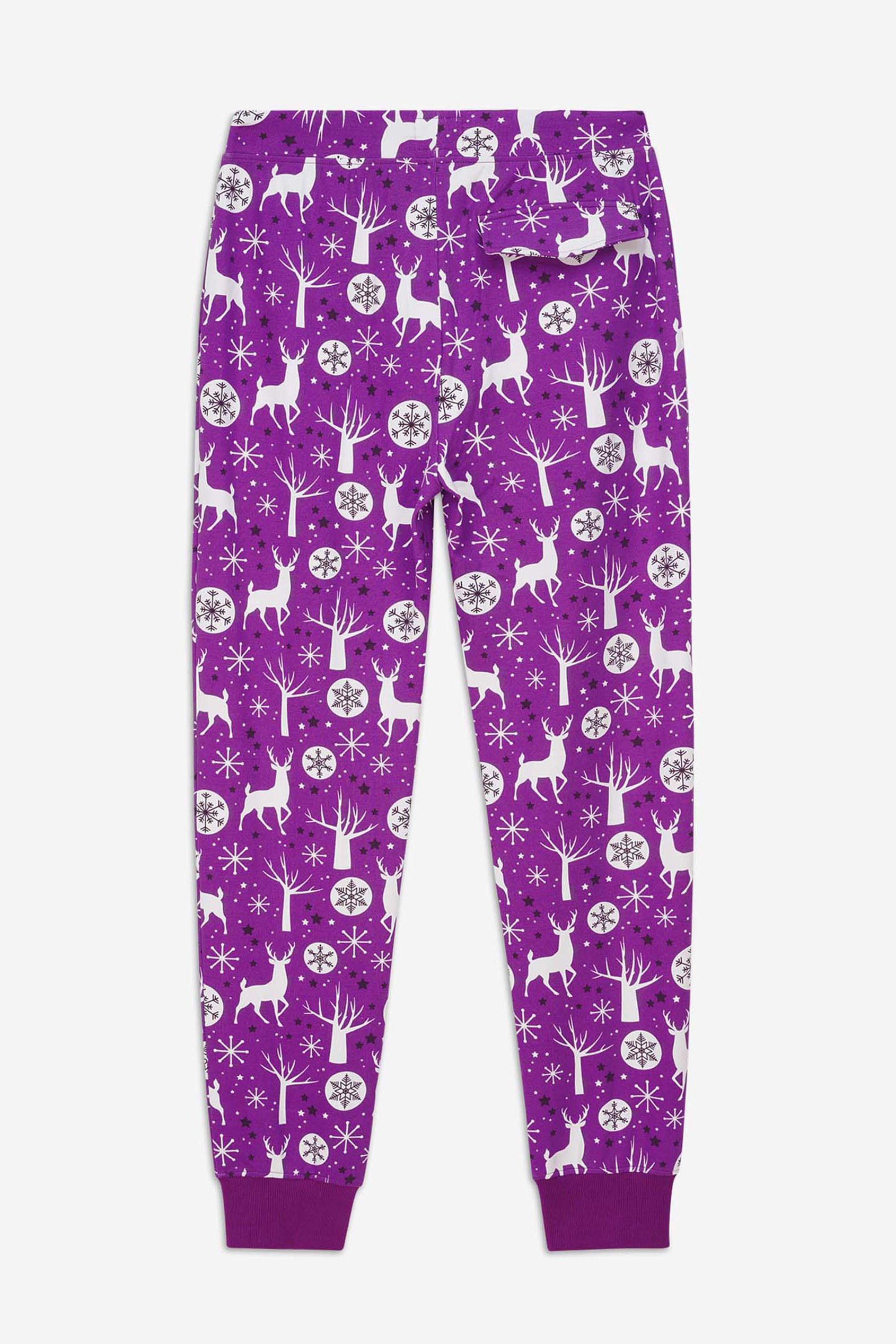 Womens Festive Print Joggers