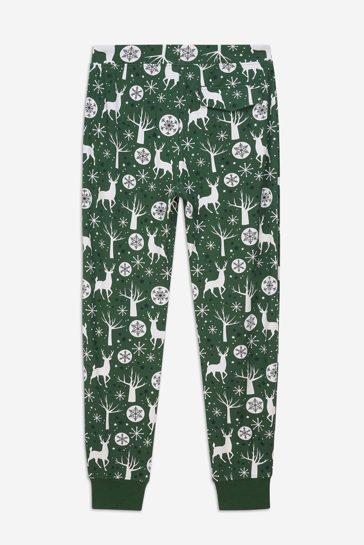 Womens Festive Print Joggers