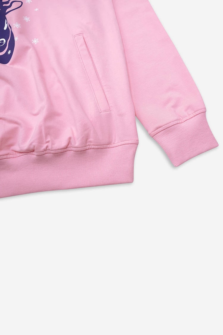 Womens Festive Reindeer Hoodie