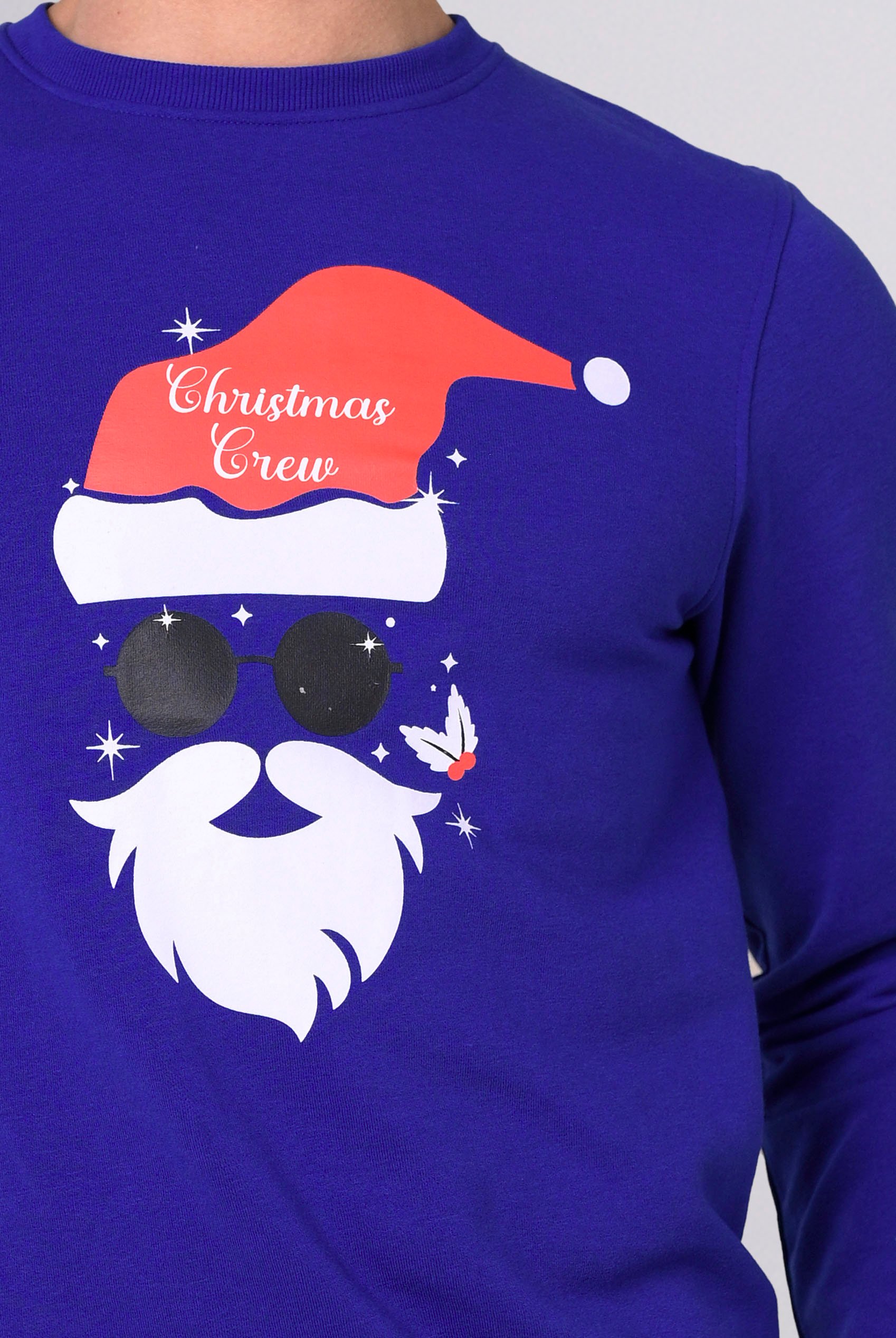 Mens Christmas Santa Print Sweatshirt