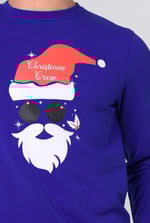 Mens Christmas Santa Print Sweatshirt