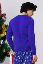 Mens Christmas Santa Print Sweatshirt