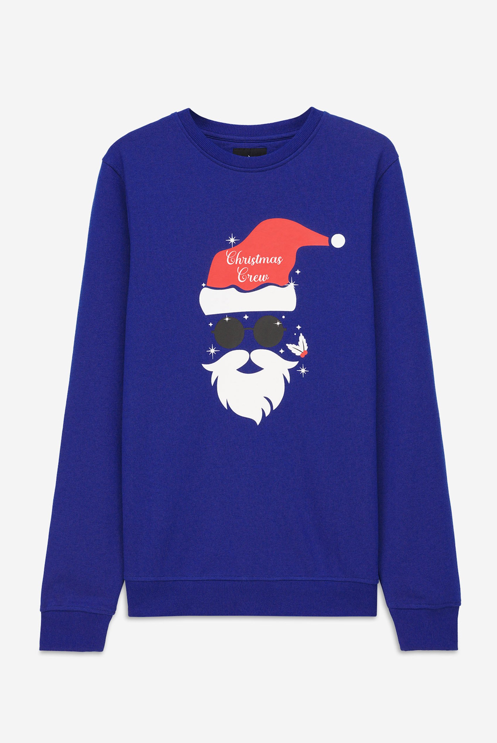 Mens Christmas Santa Print Sweatshirt