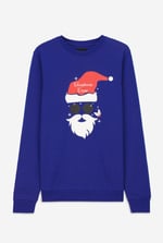 Mens Christmas Santa Print Sweatshirt