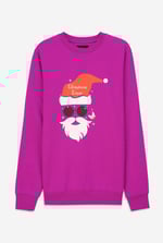 Mens Christmas Santa Print Sweatshirt