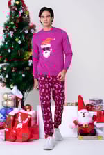 Mens Christmas Santa Print Sweatshirt