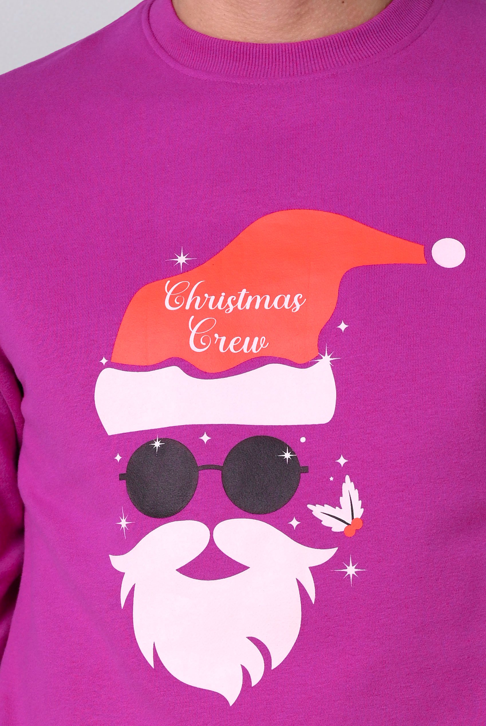 Mens Christmas Santa Print Sweatshirt