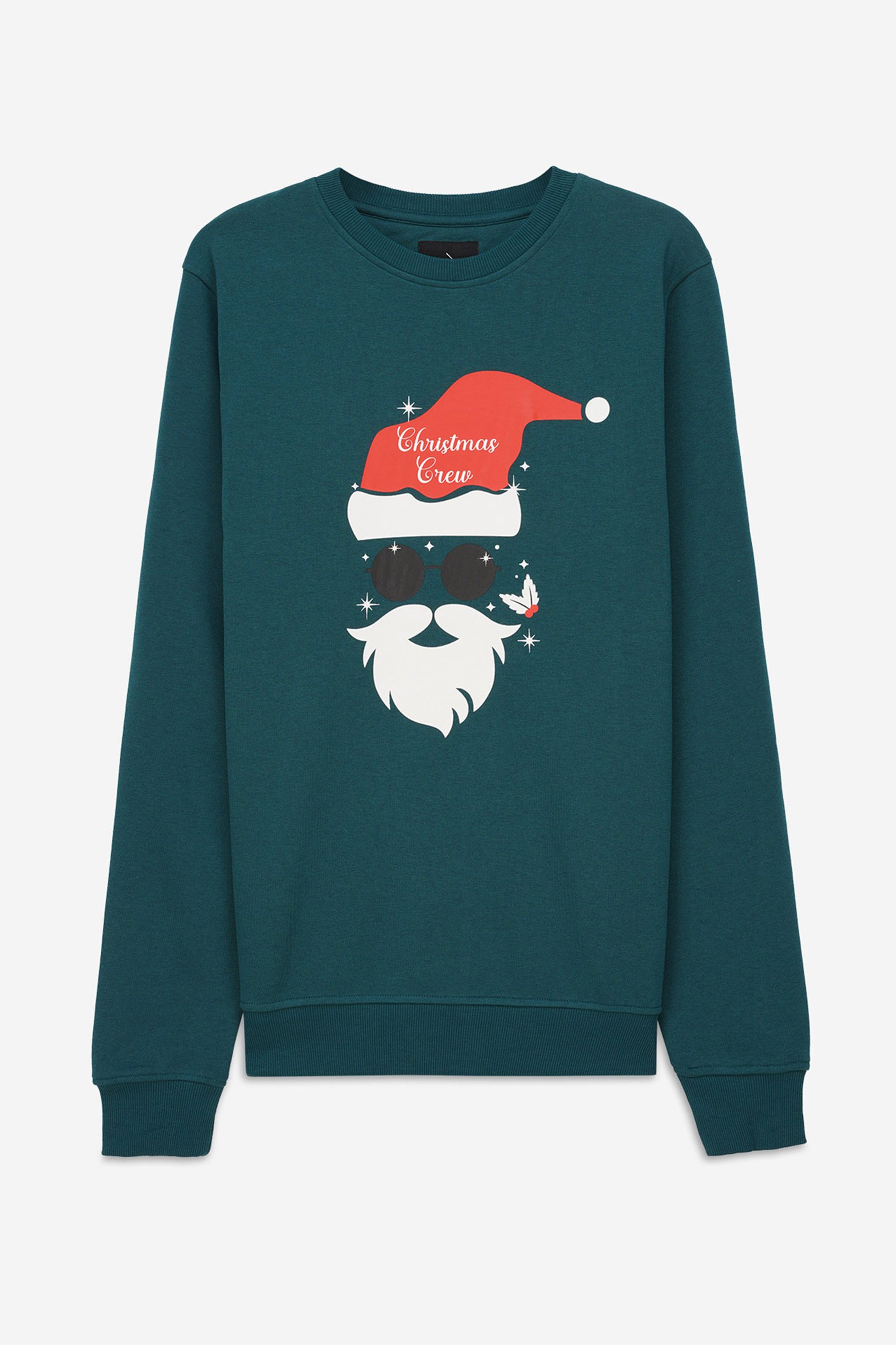 Mens Christmas Santa Print Sweatshirt