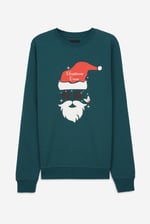 Mens Christmas Santa Print Sweatshirt