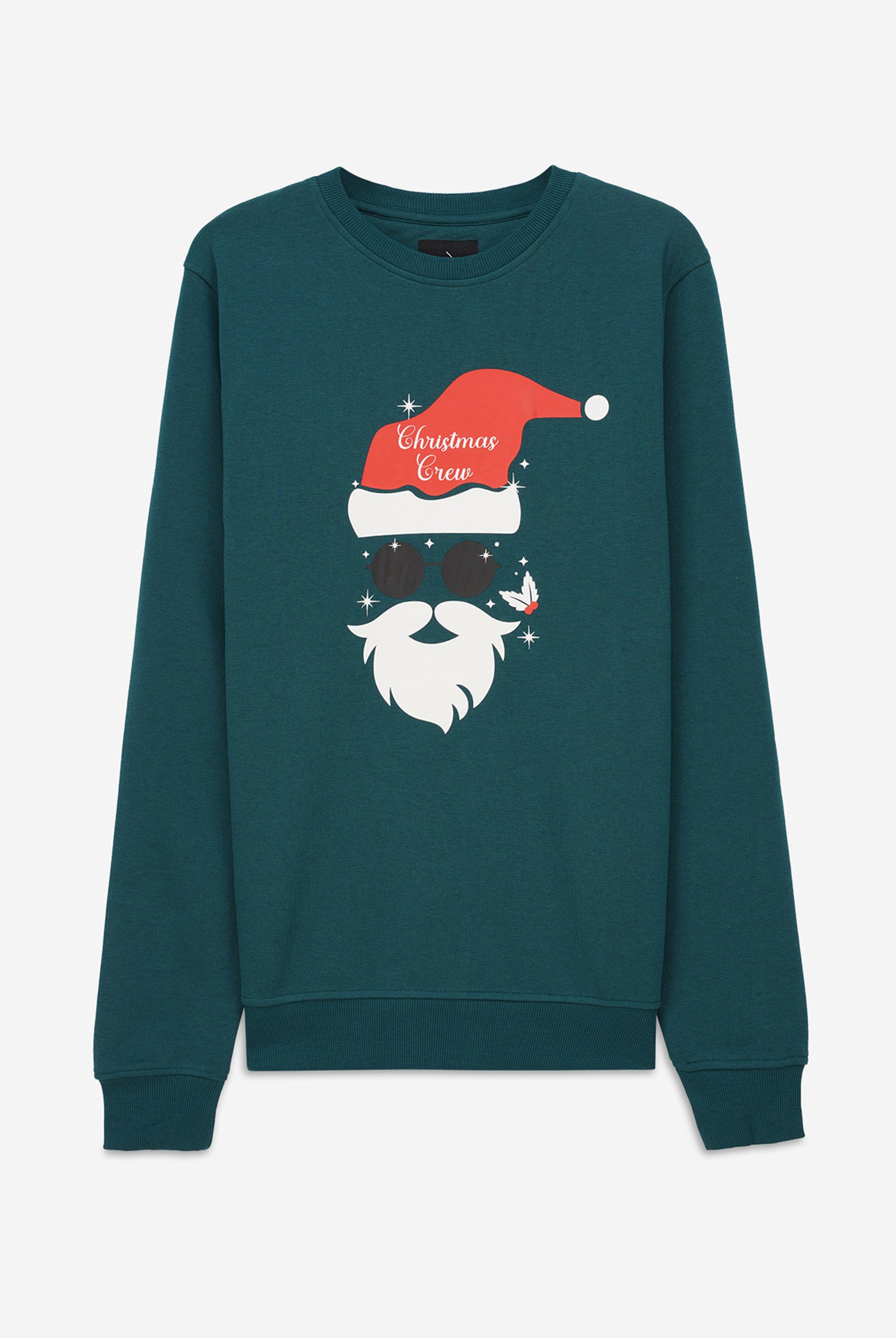 Mens Christmas Santa Print Sweatshirt