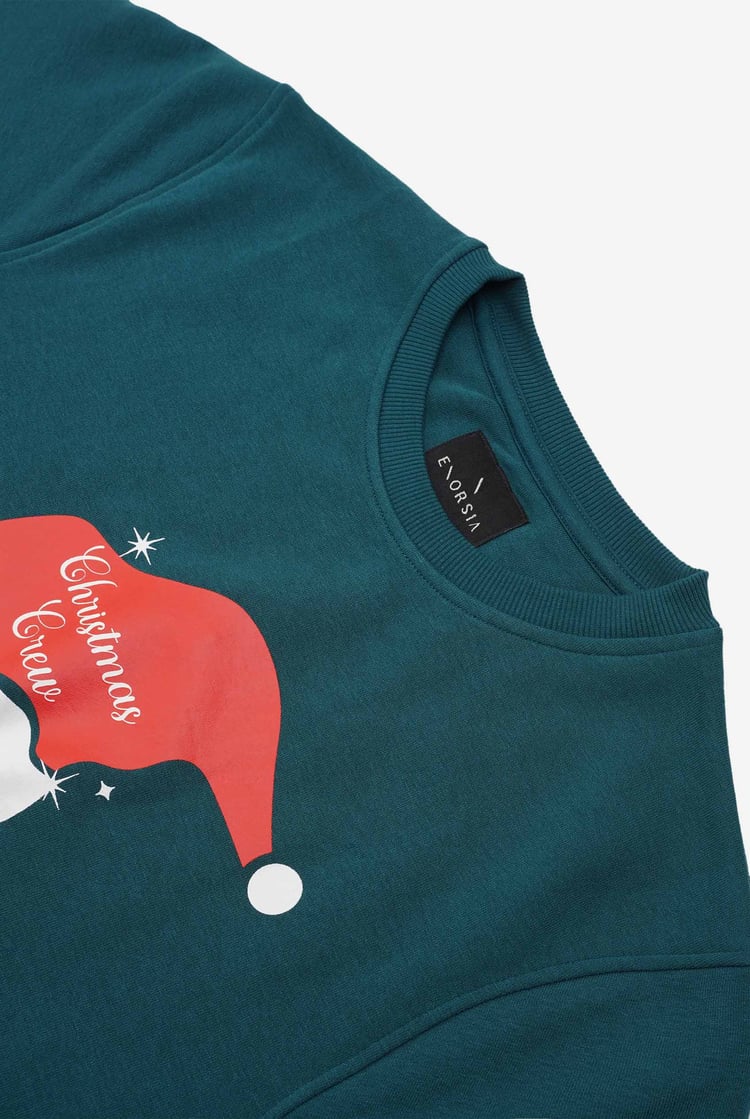 Mens Christmas Santa Print Sweatshirt