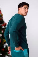 Mens Christmas Santa Print Sweatshirt