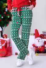 Womens Fair Isle Print Trouser