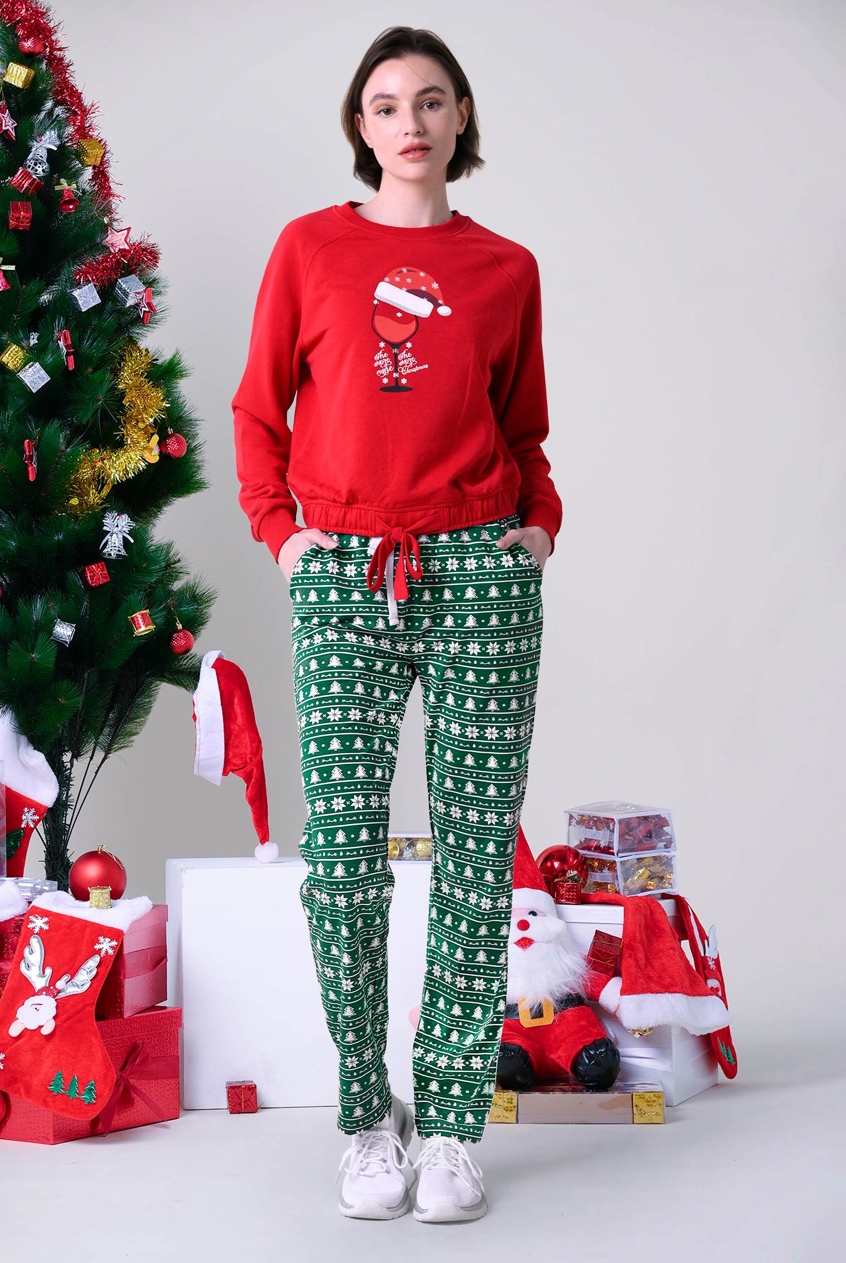 Womens Fair Isle Print Trouser