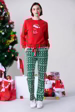 Womens Fair Isle Print Trouser