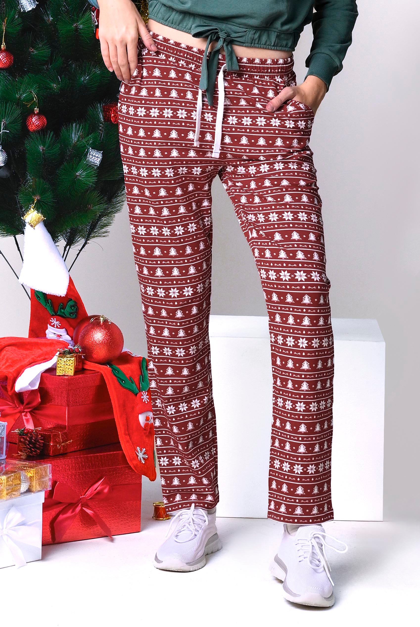 Womens Fair Isle Print Trouser