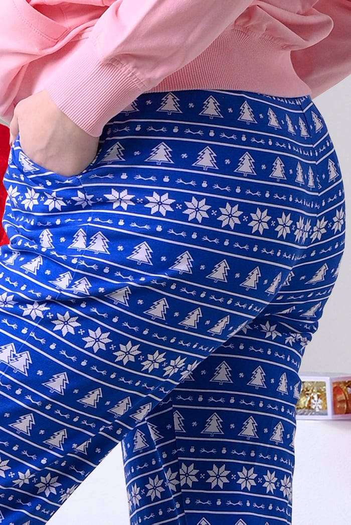 Womens Fairisle Printed Trouser