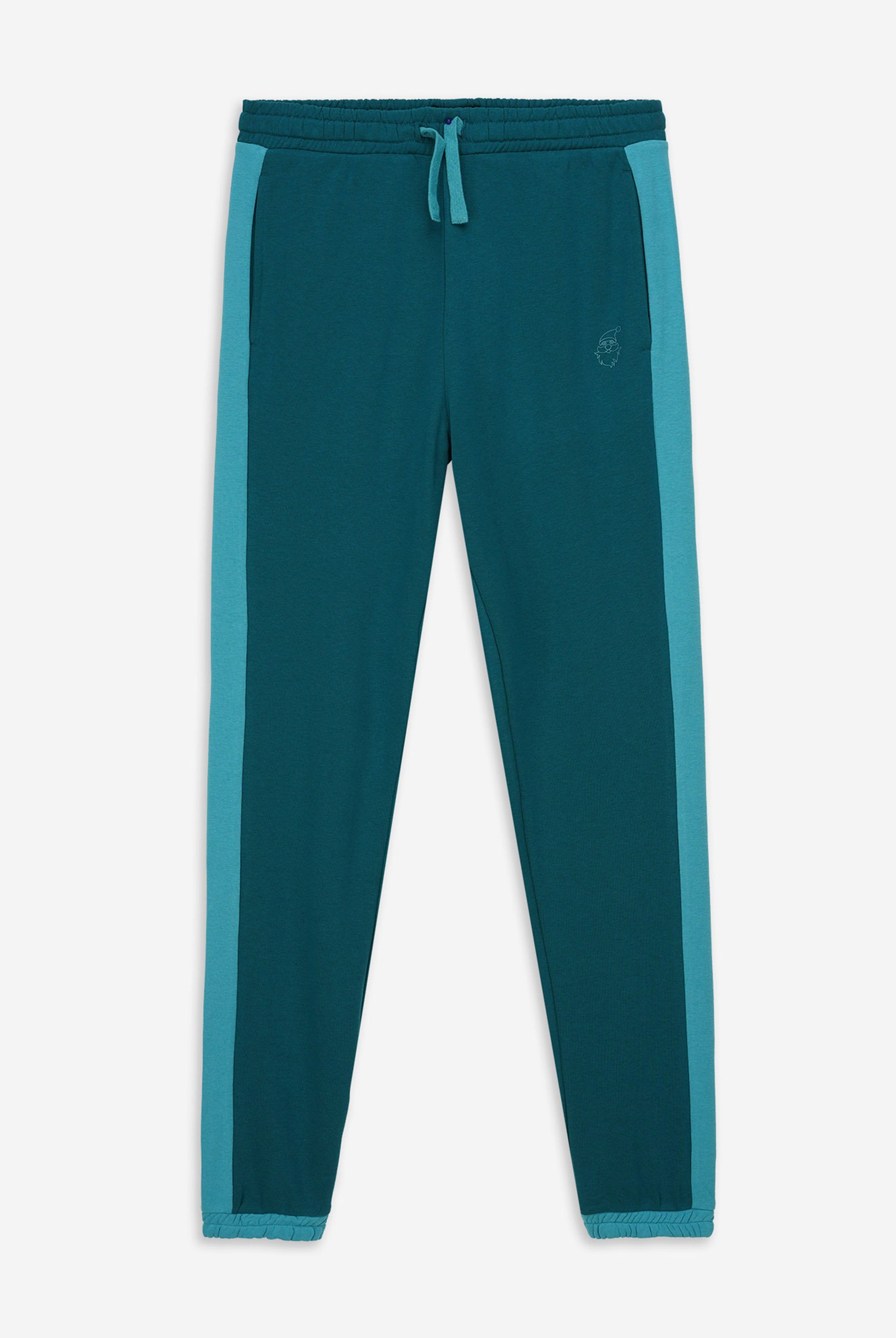 Mens Christmas Relax Fit Colourblock Trouser