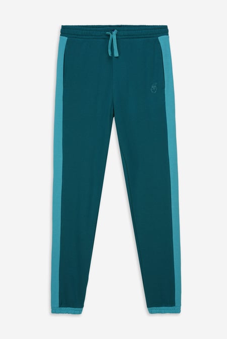 Mens Teal Christmas Relax Fit Joggers
