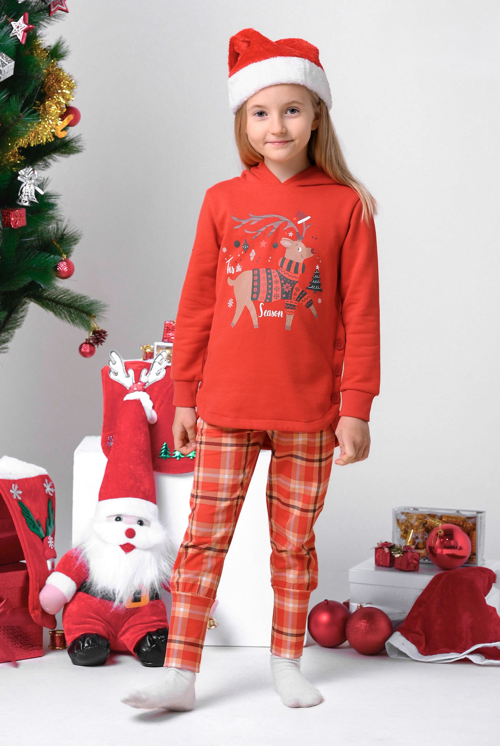 Girls Tartan Check Joggers (12/18mths-7yrs)