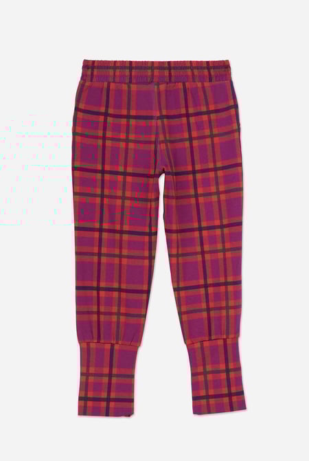 Girls Red Tartan Check Joggers (12/18mths-7yrs)