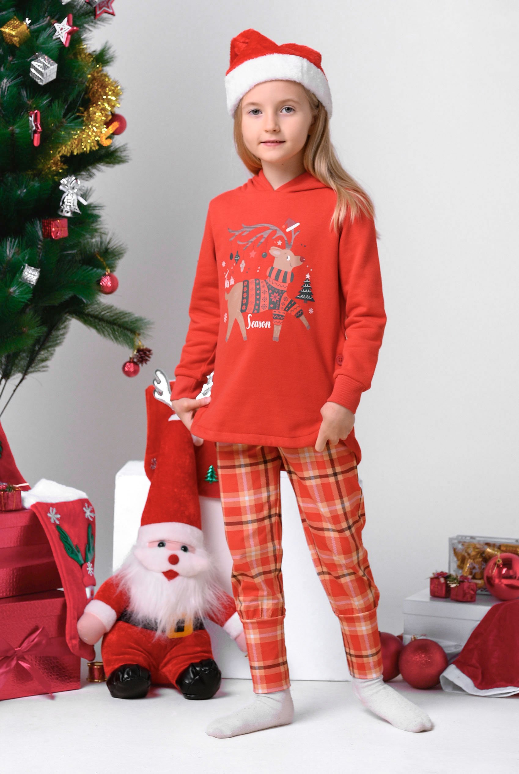 Girls Tartan Check Joggers (12/18mths-7yrs)