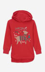 Girls Reindeer Print Christmas Hoodie (2yrs-9yrs)