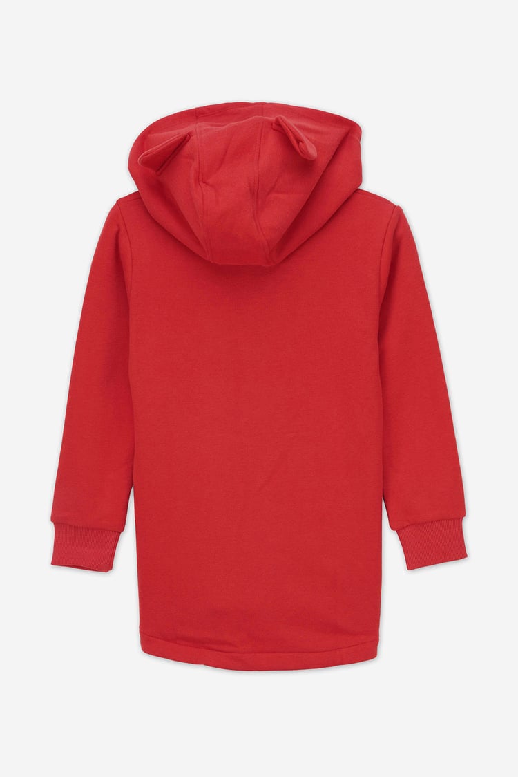 Girls Reindeer Print Christmas Hoodie (2yrs-9yrs)