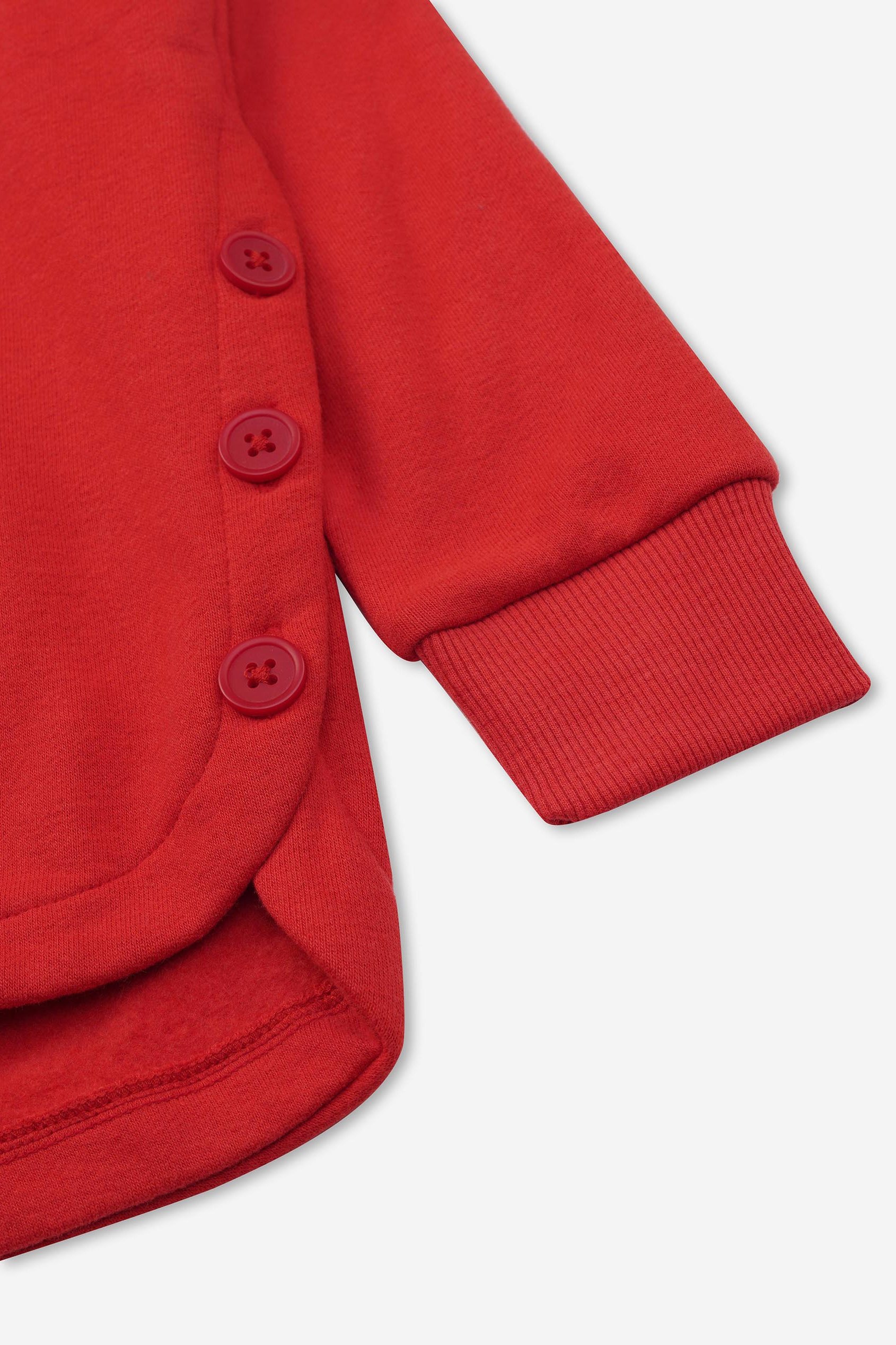 Girls Reindeer Print Christmas Hoodie (2yrs-9yrs)