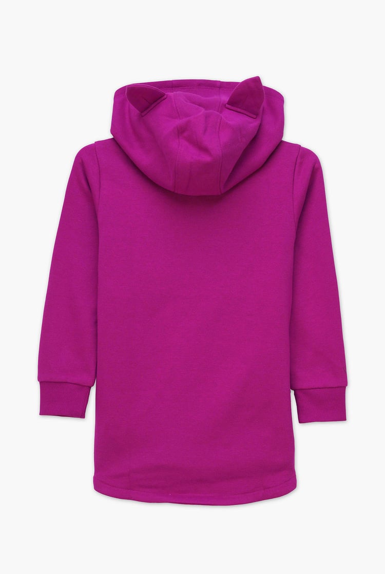 Girls Reindeer Print Christmas Hoodie (2yrs-9yrs)