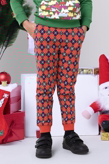 Boys Argyle Print Jogger (3yrs-9yrs)