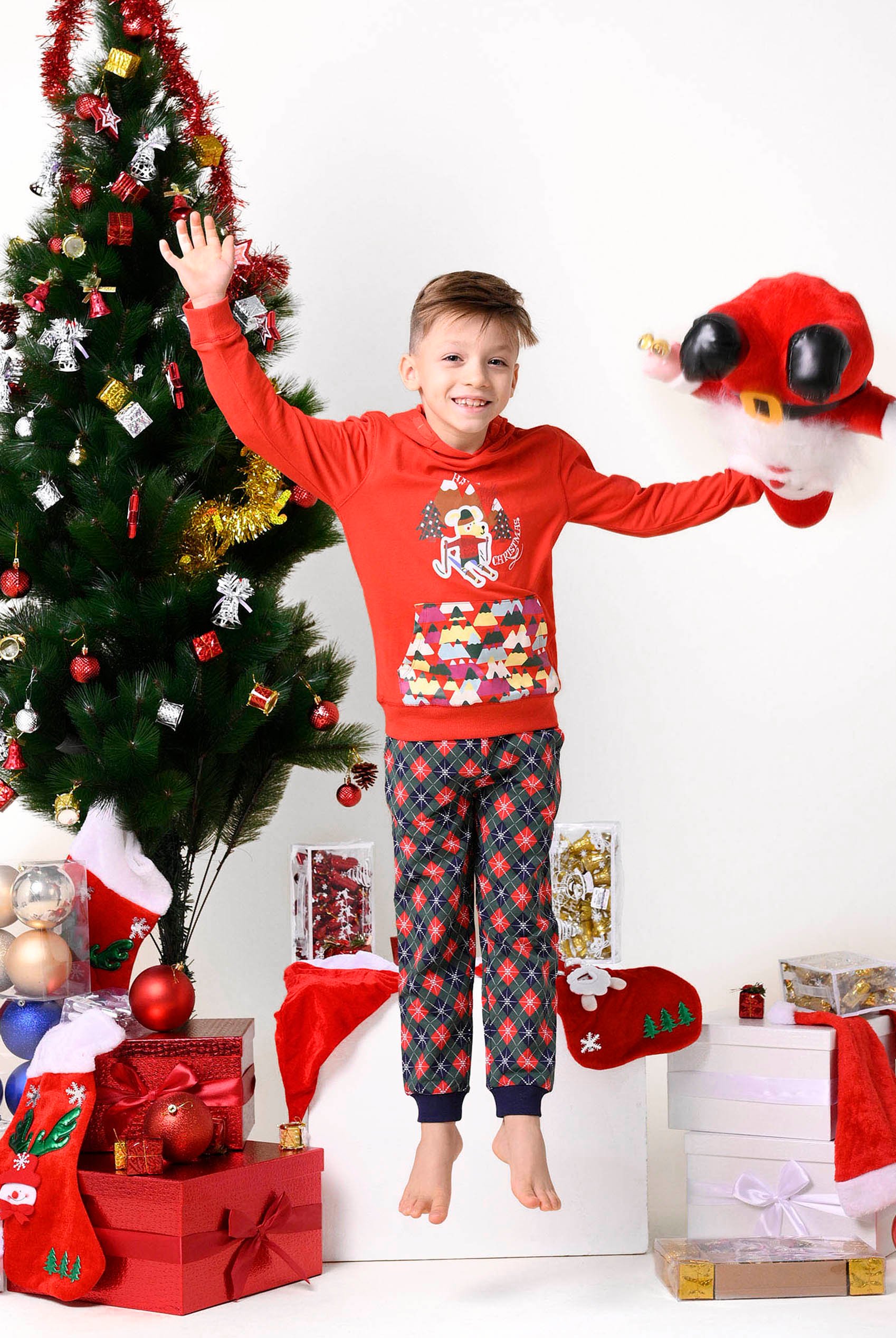 Boys Argyle Print Jogger (3yrs-9yrs)