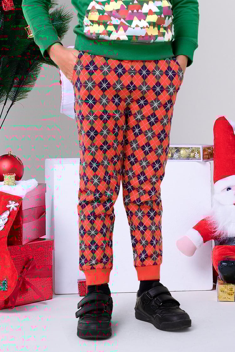 Boys Argyle Print Jogger (3yrs-9yrs)