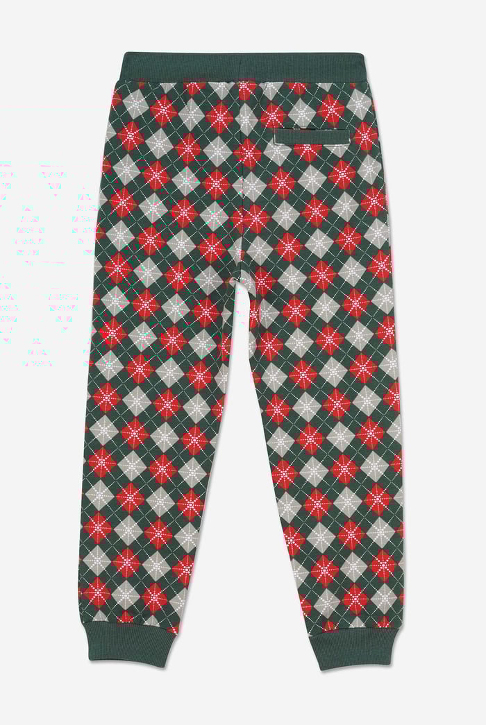 Boys Argyle Print Jogger (3yrs-9yrs)