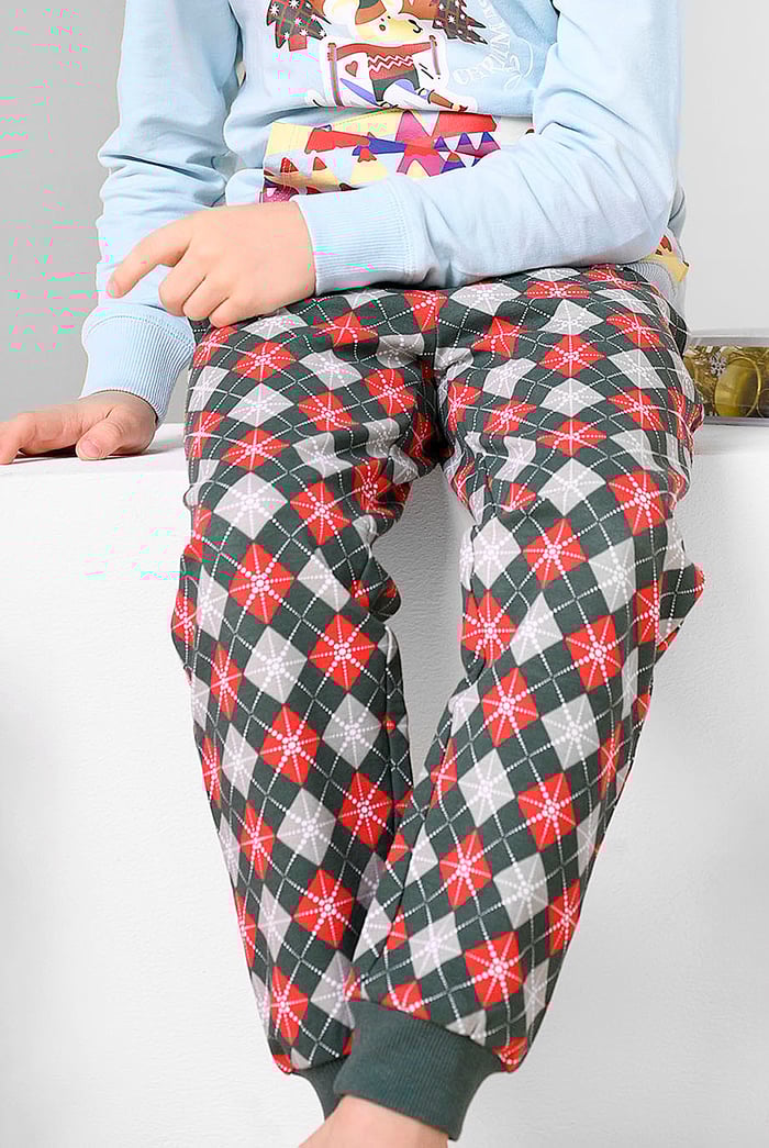 Boys Argyle Print Jogger (3yrs-9yrs)