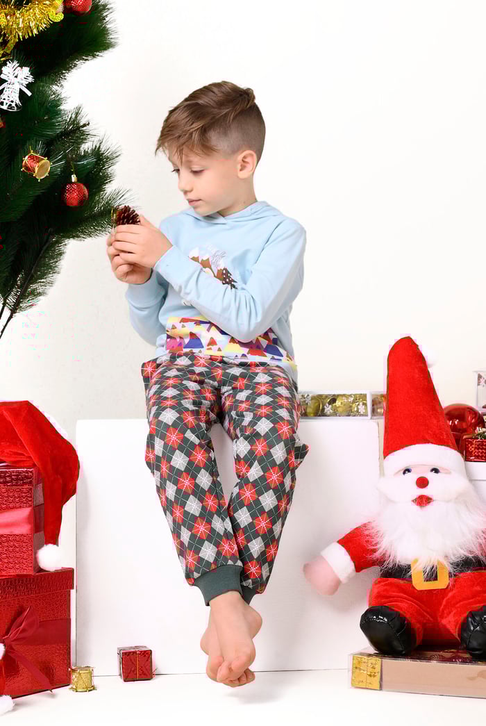 Boys Argyle Print Jogger (3yrs-9yrs)