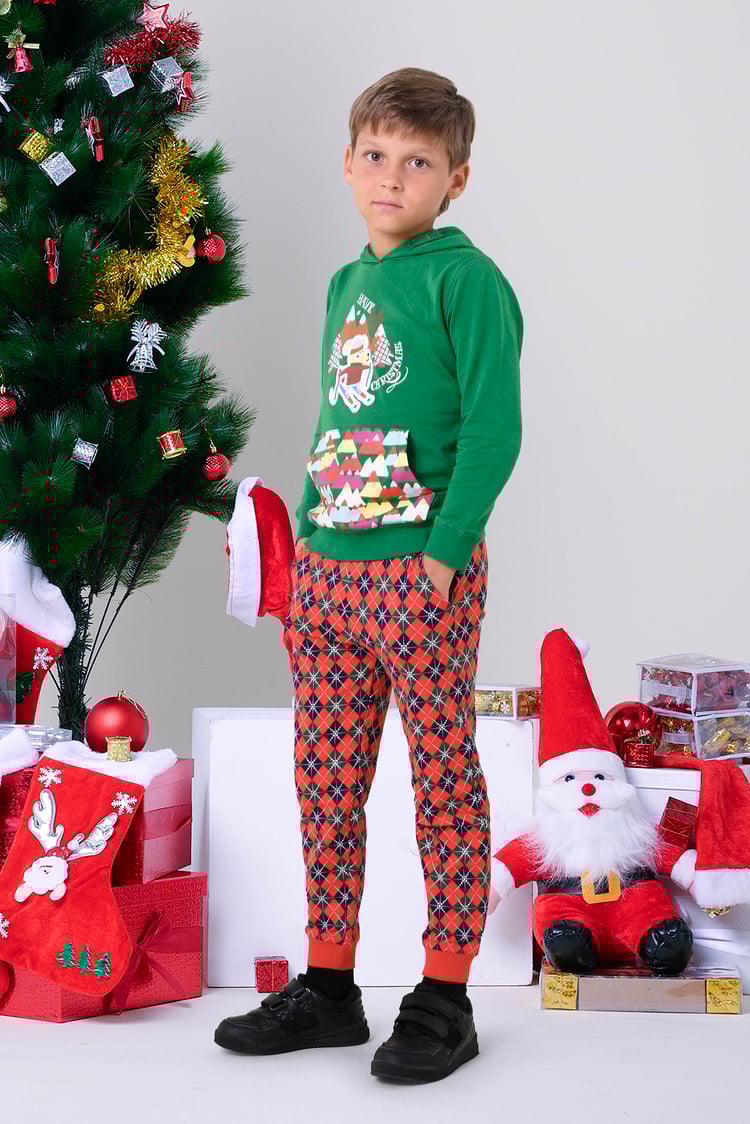 Boys Argyle Print Jogger (3yrs-9yrs)