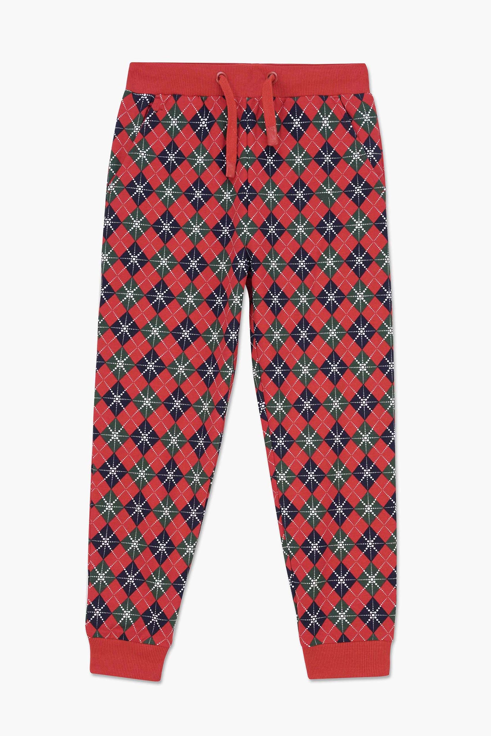 Boys Argyle Print Jogger (3yrs-9yrs)