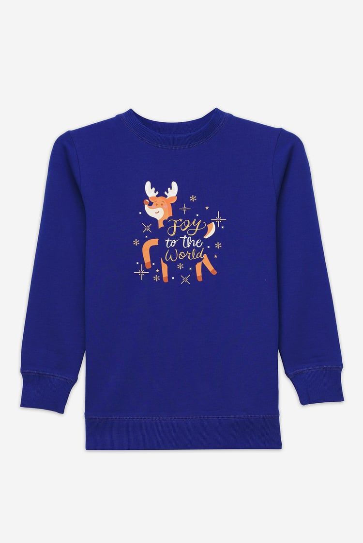 Joy To The World Printed Sweatshirt (3yrs-9yrs)
