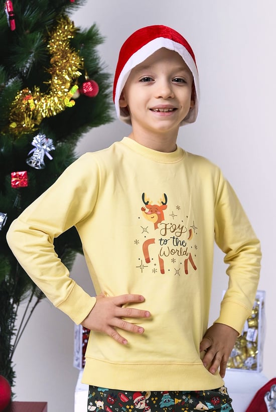 Joy To The World Printed Sweatshirt (3yrs-9yrs)