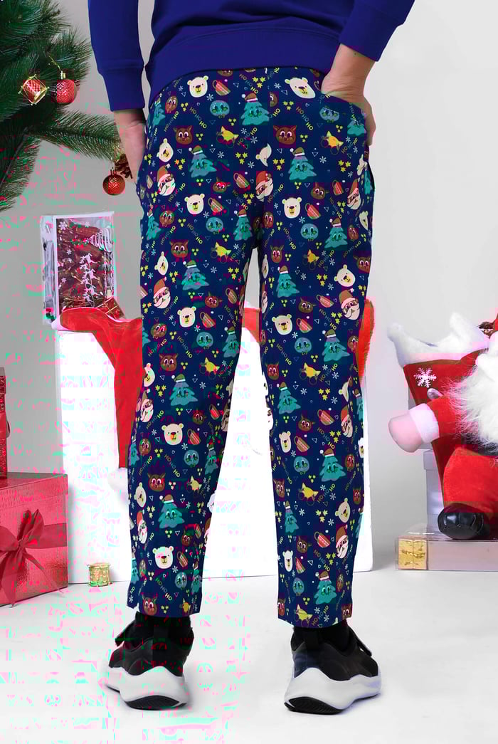 Boys Santa Motif Print Trouser (3yrs-9yrs)