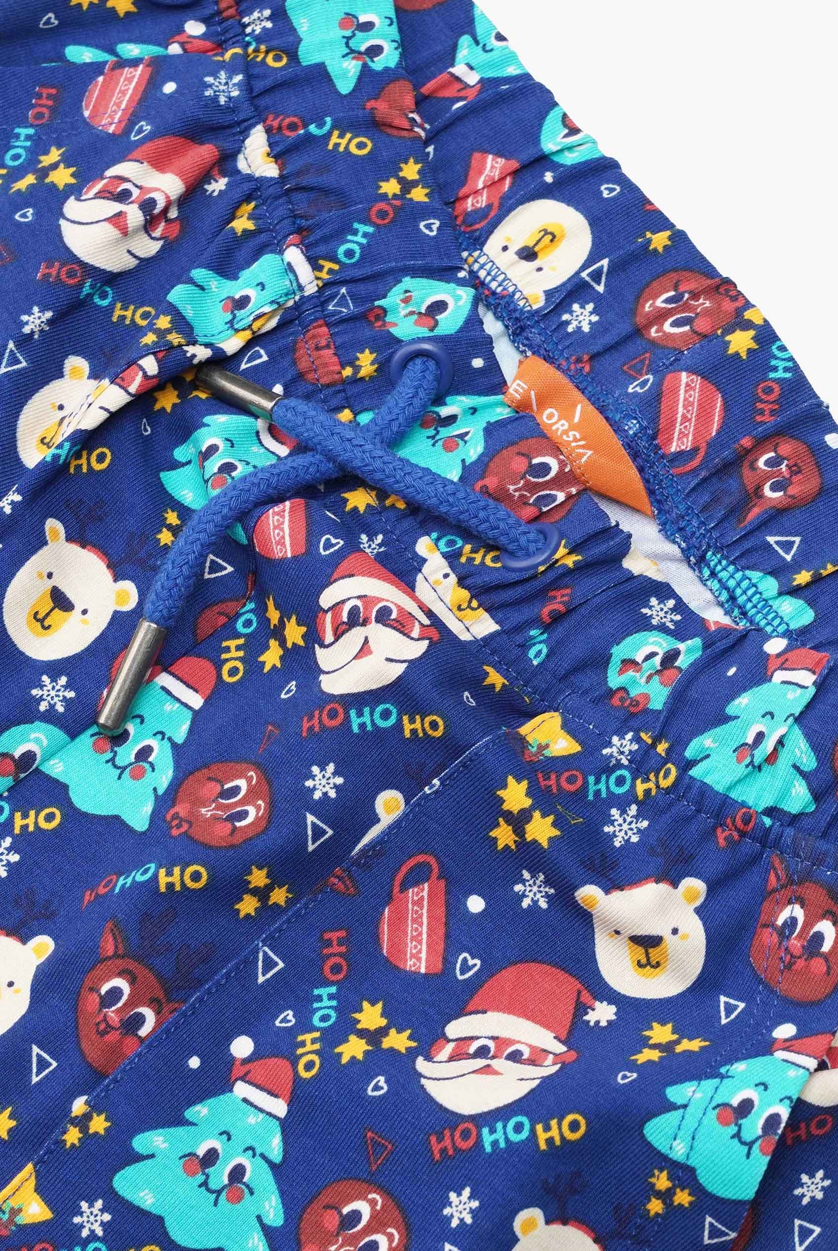 Boys Santa Motif Print Trouser (3yrs-9yrs)