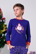 Boys Snowman Applique T-Shirt (12/18mths-7yrs)