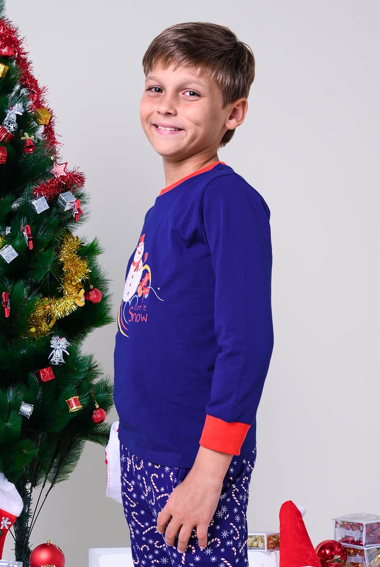 Boys Snowman Applique T-Shirt (12/18mths-7yrs)