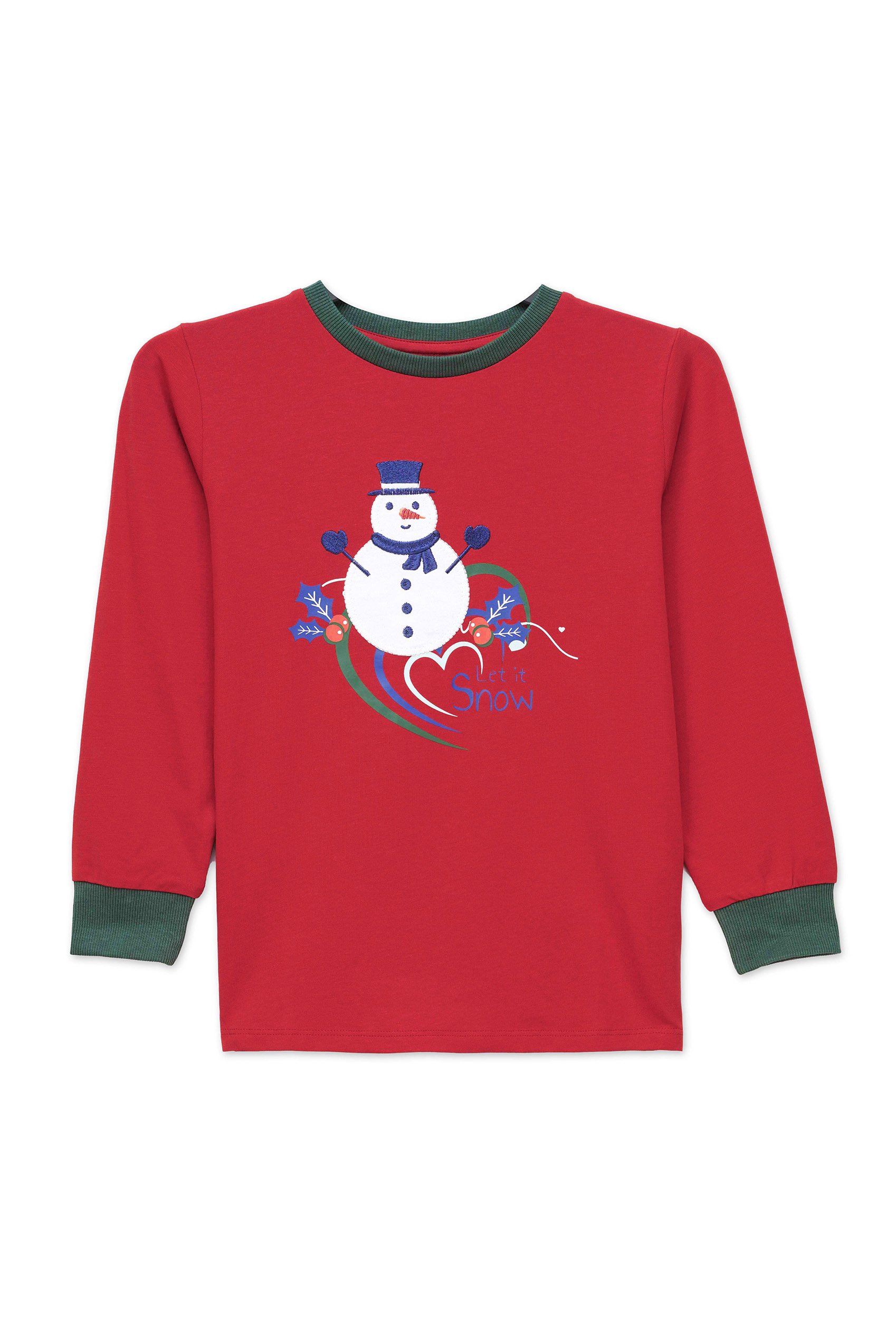 Boys Snowman Applique T-Shirt (12/18mths-7yrs)