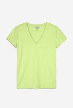 V-Neck Short Sleeve Slub T-Shirt