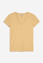 V-Neck Short Sleeve Slub T-Shirt