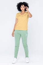 V-Neck Short Sleeve Slub T-Shirt
